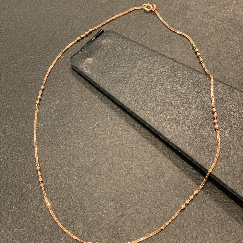 18K rose gold necklace